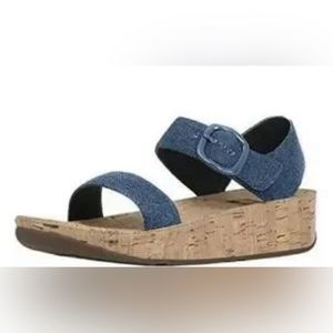 Fitflop Bon Blue Denim Women’s Sandals Size 8.